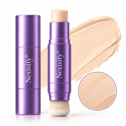 Nexisify® 2-in-1 Full-Coverage Foundation Stick with Blending Brush