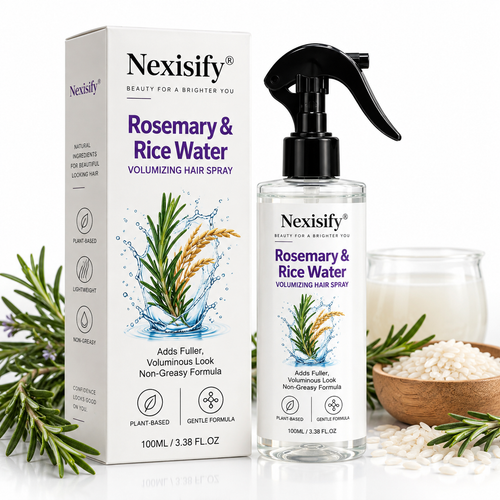 Nexisify® Rosemary & Rice Water Volumizing Hair Spray – Fuller, Lightweight-Looking Hair