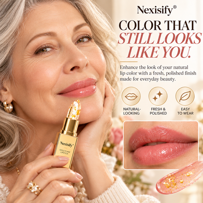 Nexisify® Gold Flake Color-Changing Lipstick – Lightweight & Glossy Finish