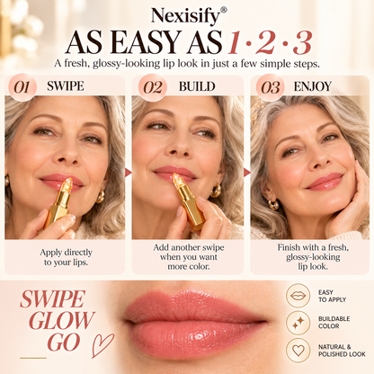 Nexisify® Gold Flake Color-Changing Lipstick – Lightweight & Glossy Finish