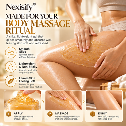 Nexisify® Firming Gold Body Gel – Hydrating & Smoothing Massage Gel
