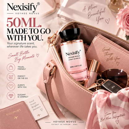 Nexisify® Voyage Novus Extrait de Parfum 50ml – Soft, Elegant & Feminine Fragrance