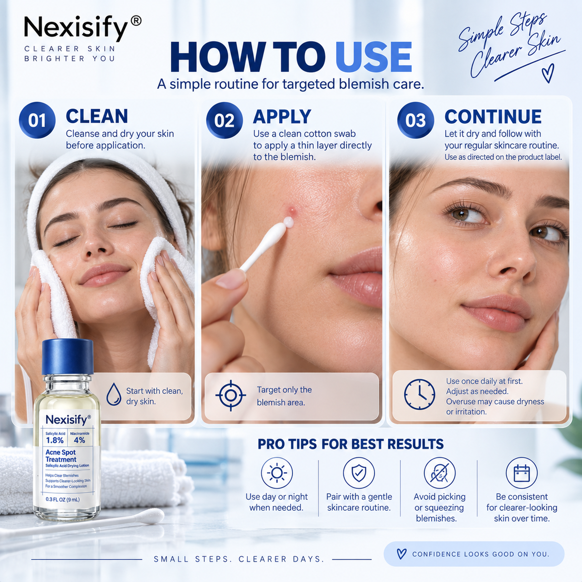 Nexisify® Salicylic Acid Acne Spot Treatment – Clarifying Drying Lotion