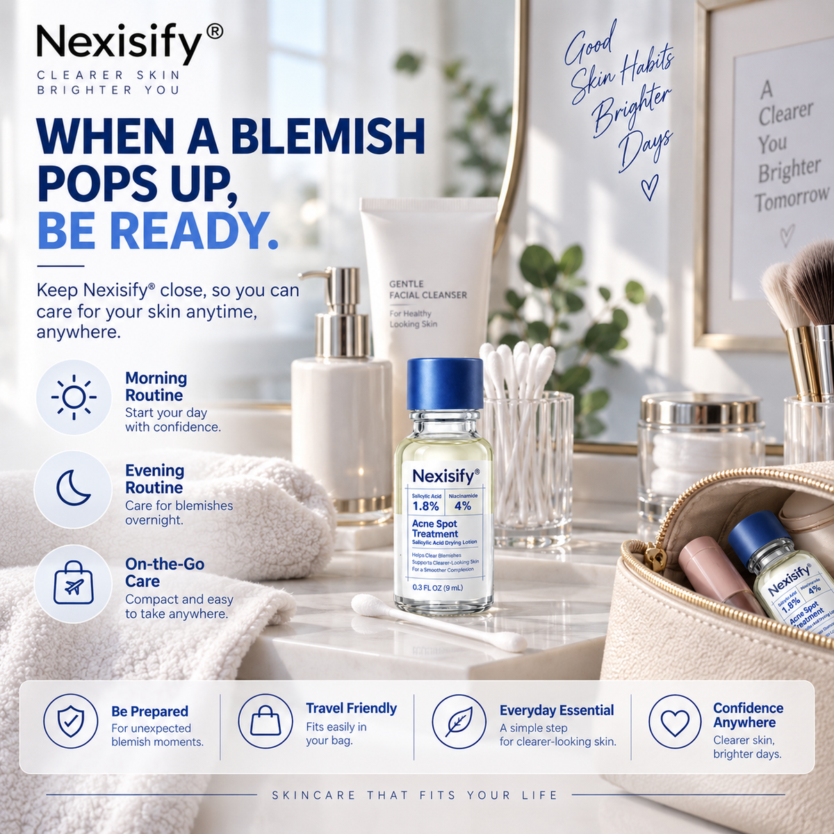 Nexisify® Salicylic Acid Acne Spot Treatment – Clarifying Drying Lotion