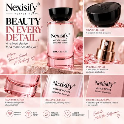 Nexisify® Voyage Novus Extrait de Parfum 50ml – Soft, Elegant & Feminine Fragrance