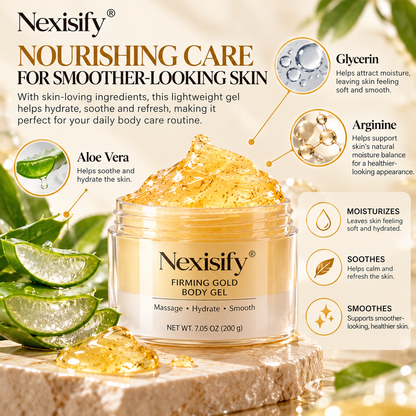 Nexisify® Firming Gold Body Gel – Hydrating & Smoothing Massage Gel