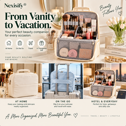 Nexisify® Travel Beauty Organizer