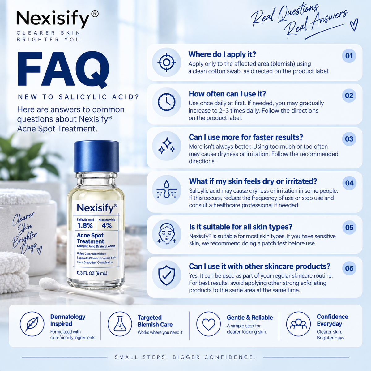 Nexisify® Salicylic Acid Acne Spot Treatment – Clarifying Drying Lotion