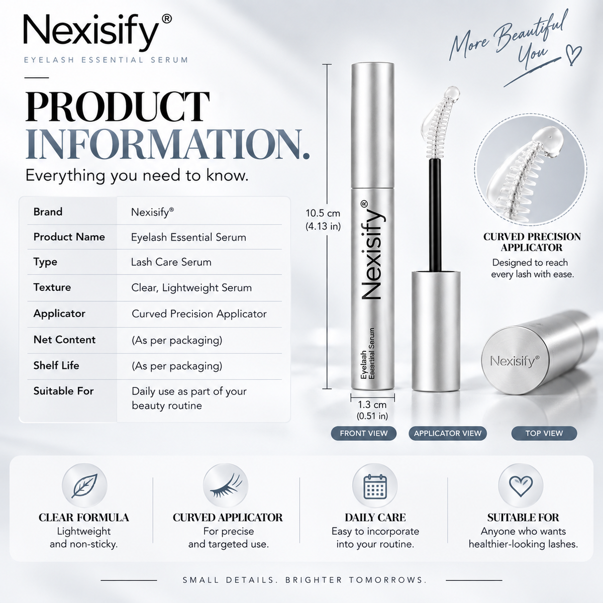 Nexisify® Eyelash Essential Serum – Fuller, Longer-Looking Lashes