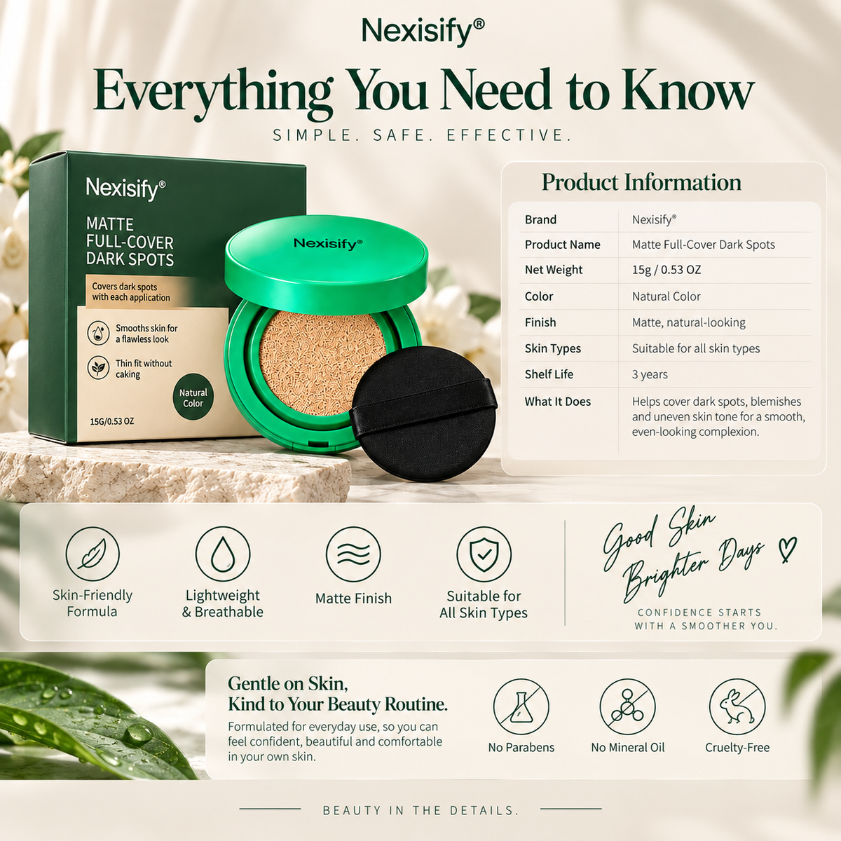 Nexisify® Full-Cover Concealer Cushion