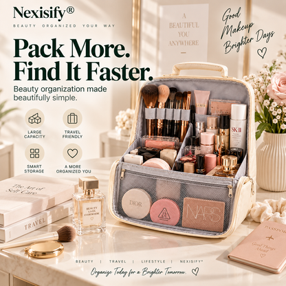 Nexisify® Travel Beauty Organizer